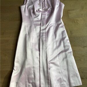 Tara Jarmon Light Purple Midi Dress with Beaded Accents size 6-8